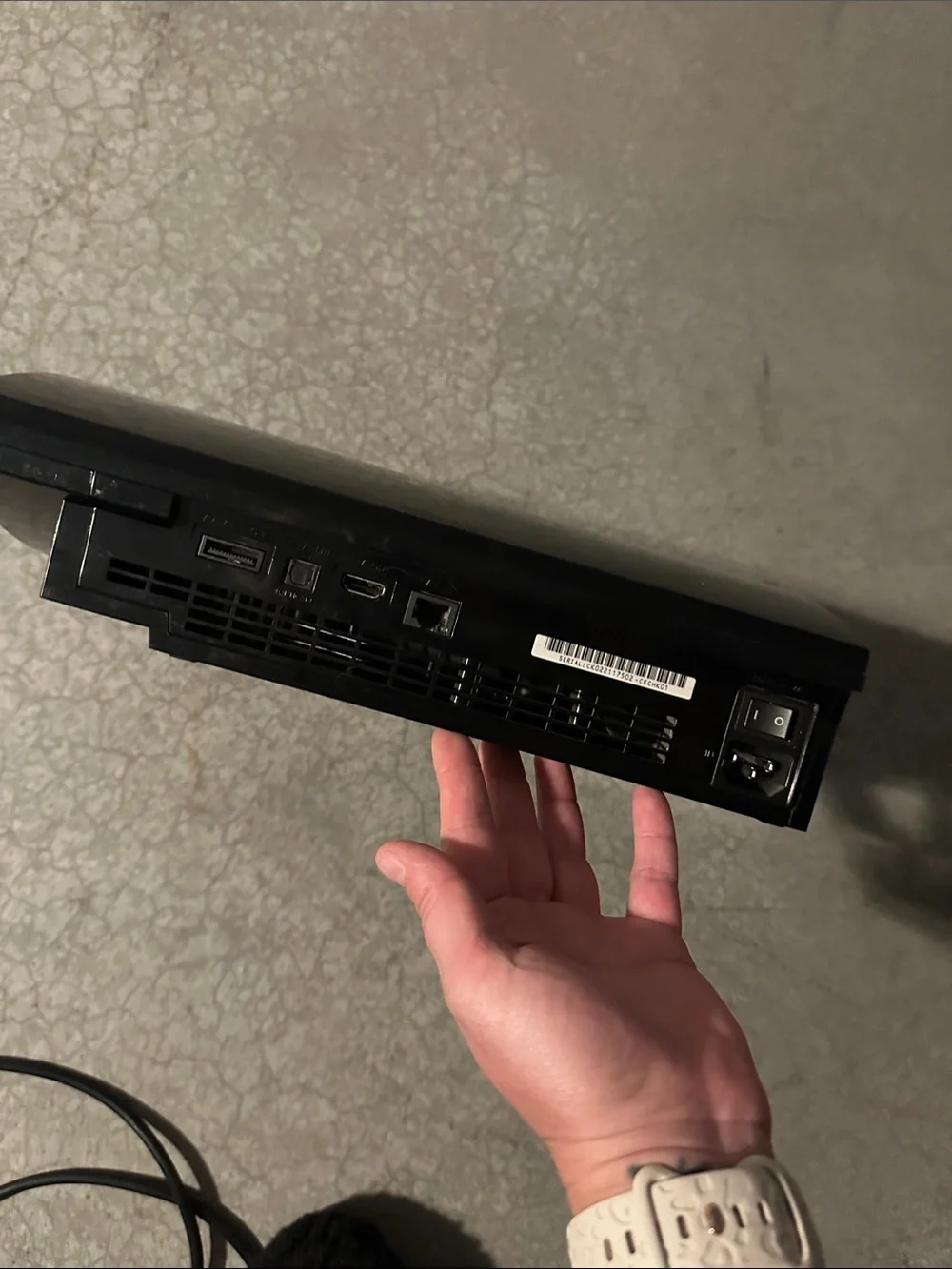 Sony Black PlayStation 3 Slim Console with Rear Ports
